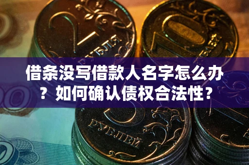 武汉借条没写借款人名字怎么办？如何确认债权合法性？