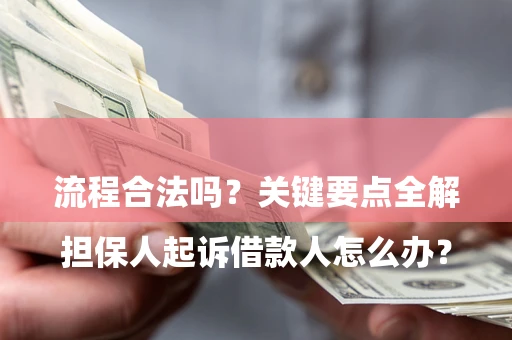 武汉

担保人起诉借款人怎么办？流程合法吗？关键要点全解析